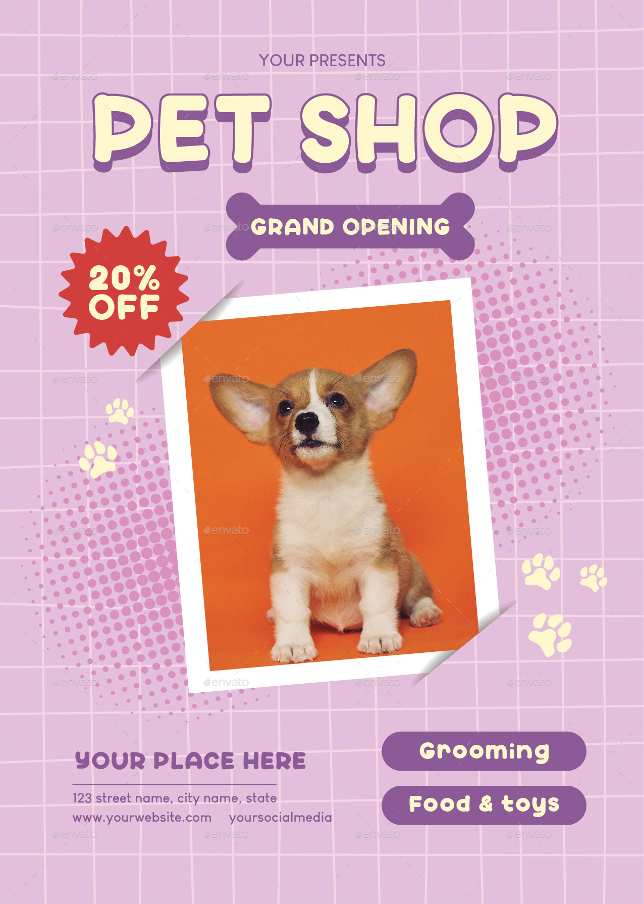 Pet Shop Sale Flyer Print Templates GraphicRiver